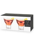 Raye Gem Crystal Martini Glasses