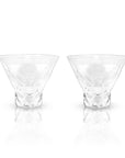 Raye Gem Crystal Martini Glasses