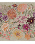 Paradise Garden Embroidered Linen Table Runner