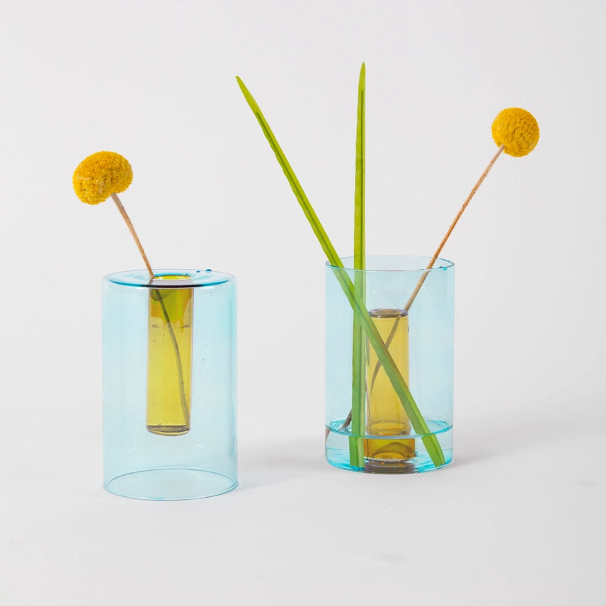 Reversible Glass Vase