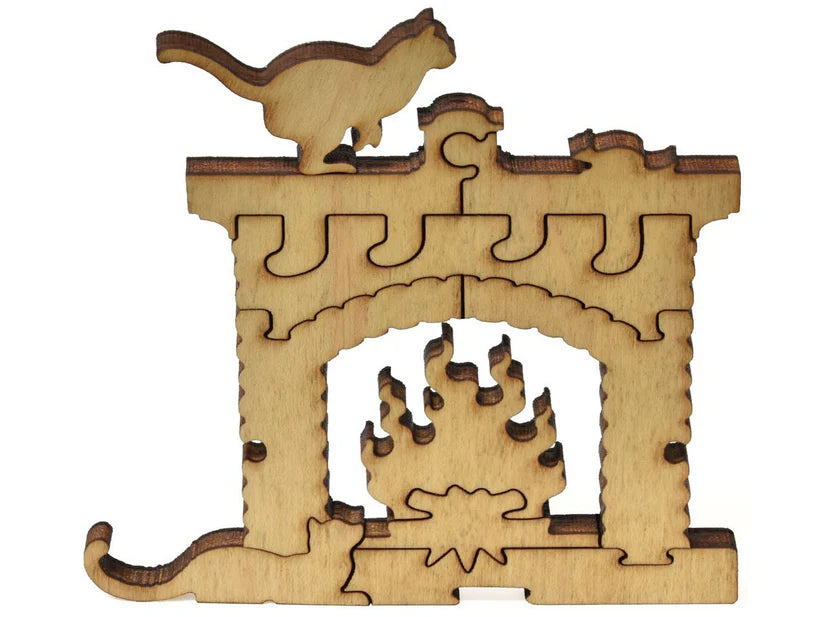 Cosy Cat Wooden Puzzle