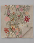 Winter Vine Embroidered Linen Table Runner