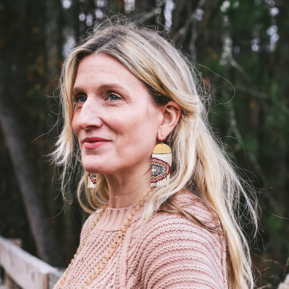 Beaded Rainbow Fringe Earrings