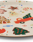 Round Christmas Cookies Tray