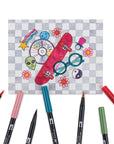 Tombow 90's Dual Brush Pen Set