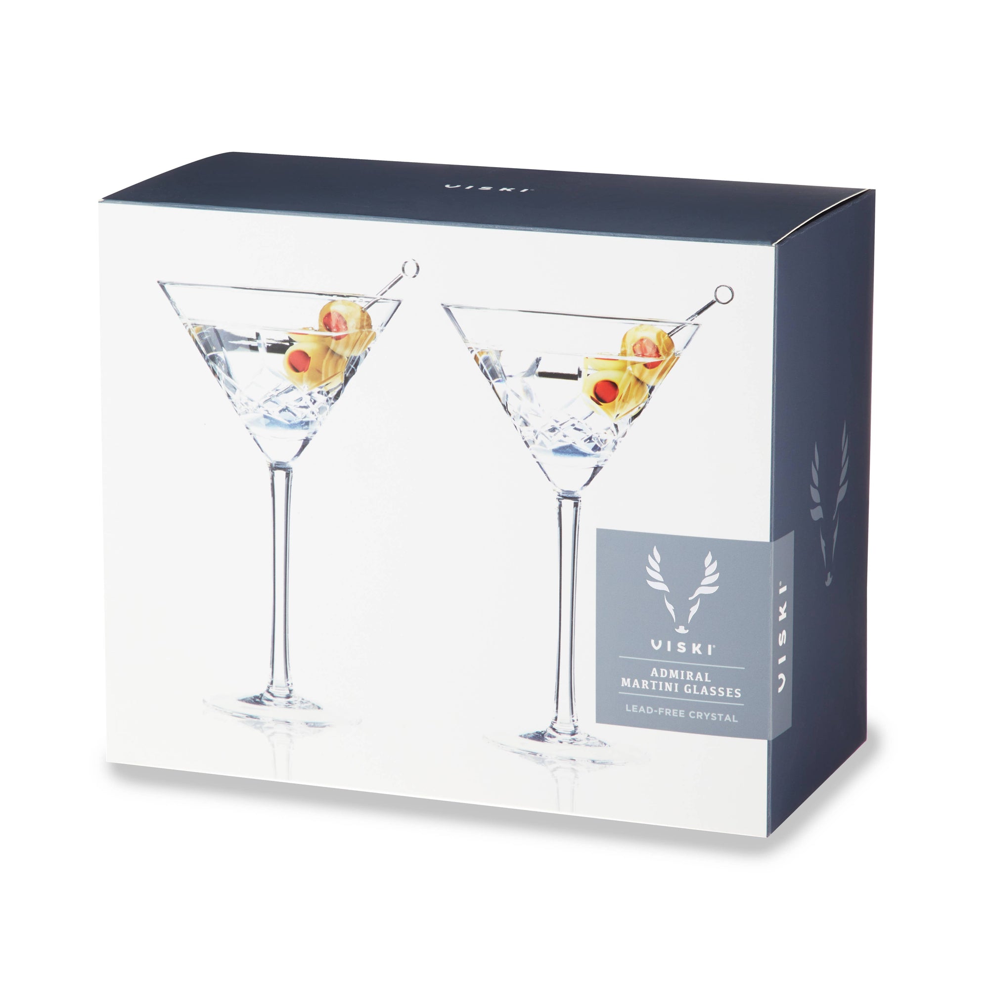 Admiral Crystal Martini Glasses
