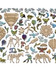 Balloons Over Farmland Wooden Puzzle