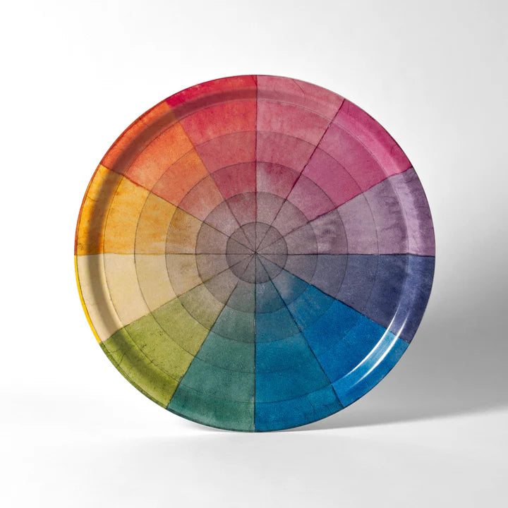 Color Wheel Birchwood Tray