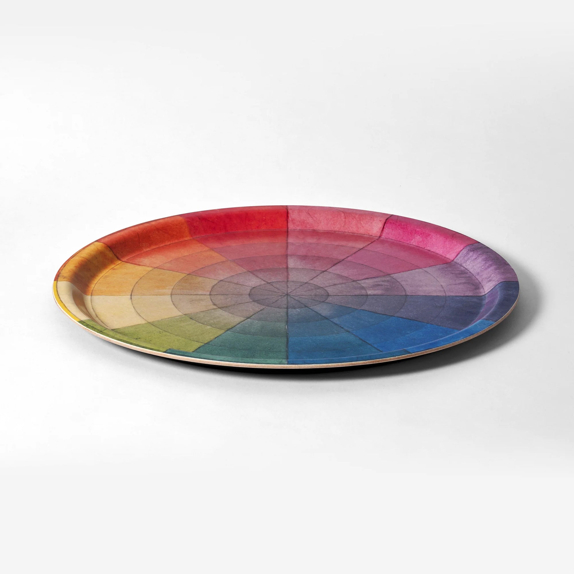 Color Wheel Birchwood Tray