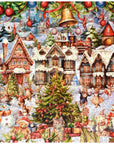 Christmas Village Wooden Puzzle