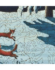Foxes in the Moonlight Wooden Puzzle