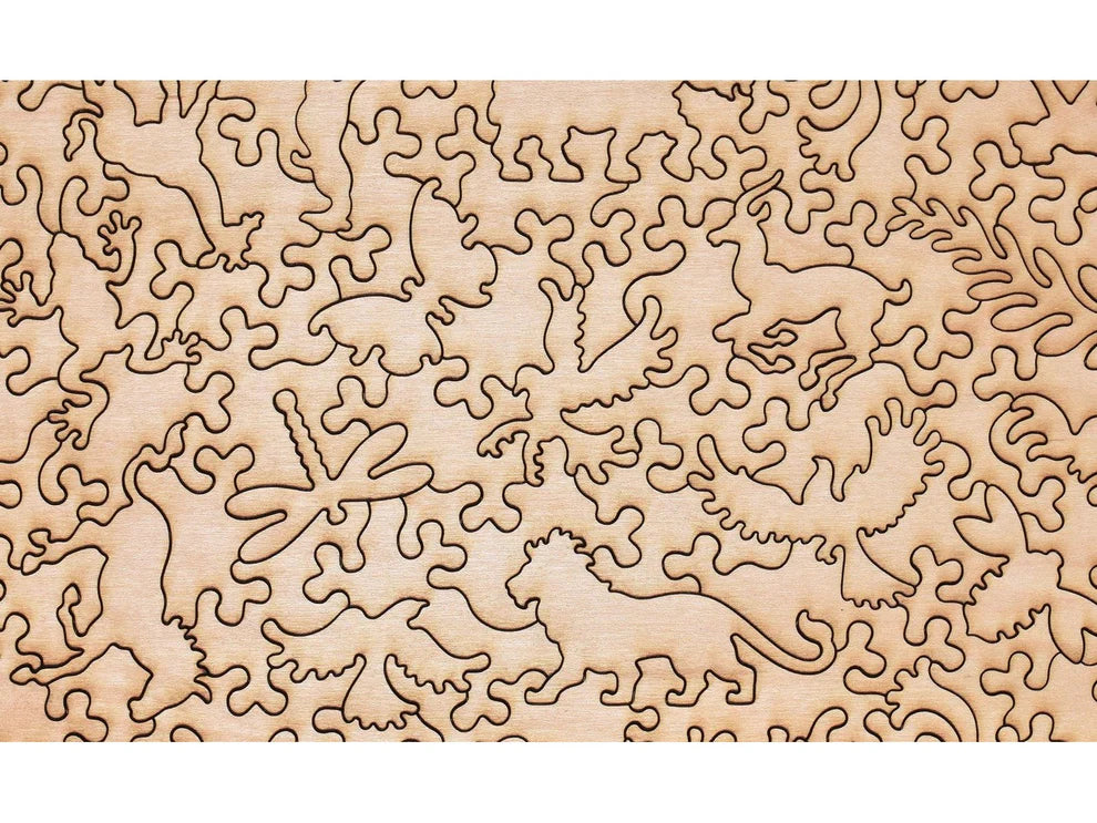 The Lion and Bird Wooden Puzzle