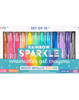 Rainbow Sparkle Watercolor Gel Crayons