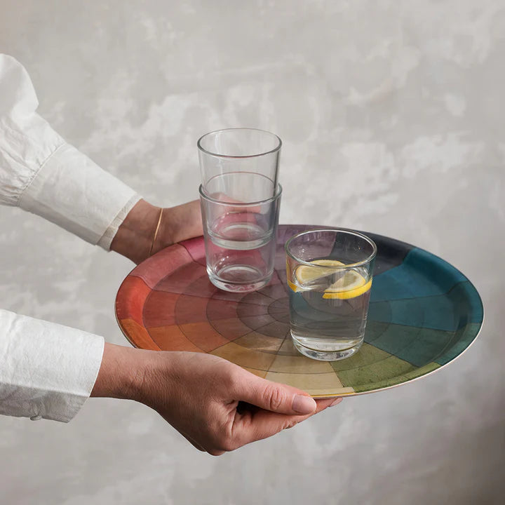 Color Wheel Birchwood Tray