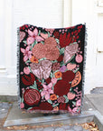 Fruity Floral Tapestry Blanket