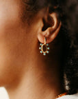 Dolly Hoop Earrings - Turquoise