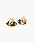 Delores Feathered Fan Earrings
