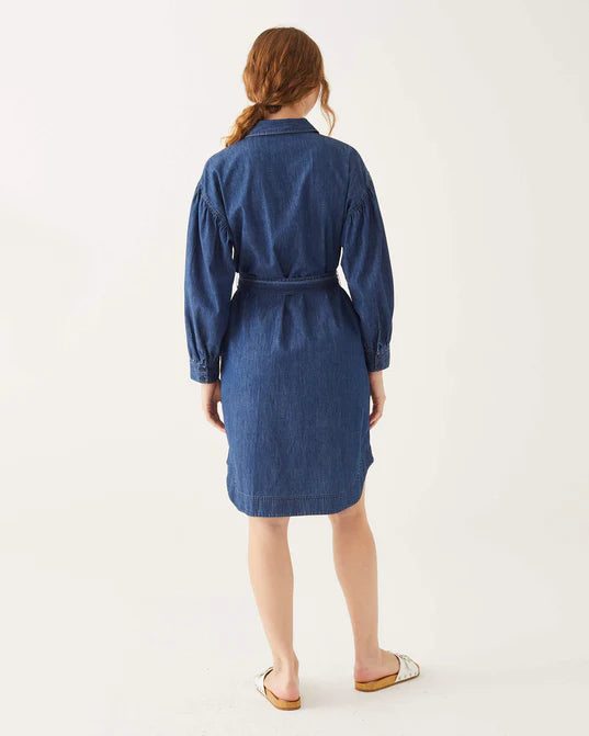 Frankie Chambray Shirt Dress Red Orchard Frankie Chambray Shirt Dress Red Orchard