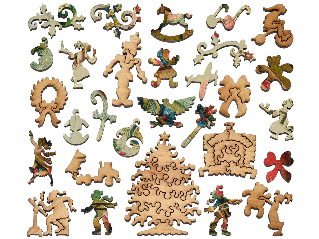 Working Late Wooden Puzzle