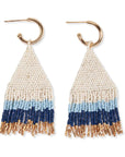 James Mini Hoop Fringe Earrings