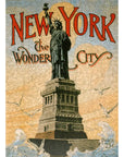 New York the Wonder City Wooden Puzzle