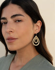 Classic Large Open Teardrop Earrings