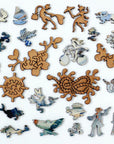 White Ships Wooden Puzzle