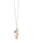 Moonstone Pearl Silver Necklace