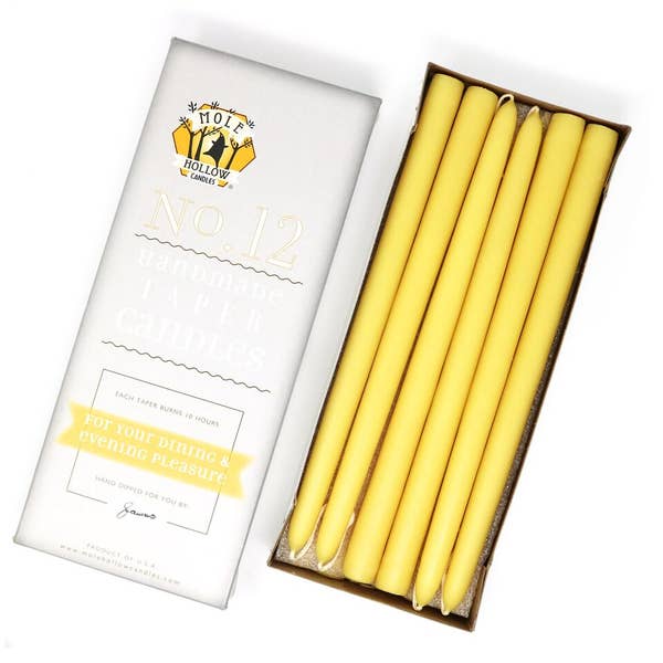 Beeswax Taper Candles