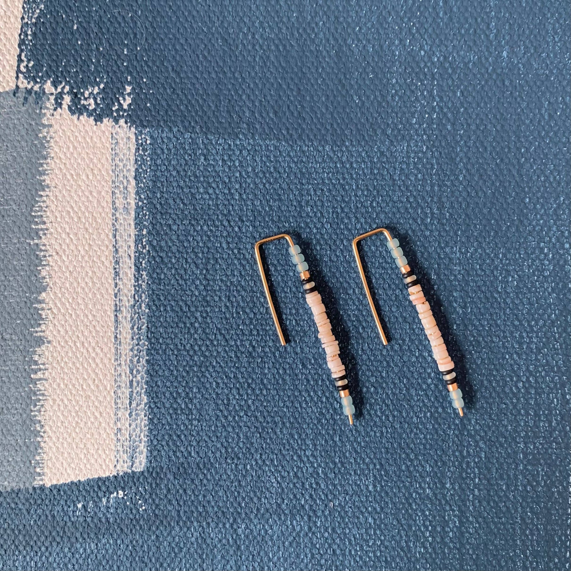 Big Colorspike Earrings in Shell