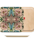 Peonies Square Birchwood Tray