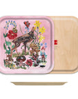 Bambi Square Birchwood Tray