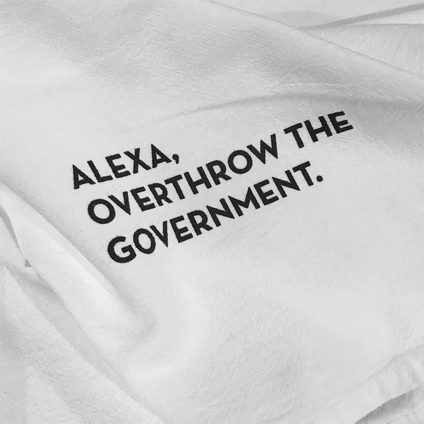 Textual Tea Towel