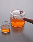 Kyusu Glass and Wood Tea Pot
