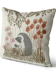 Hedgehog & Leaf Pillow