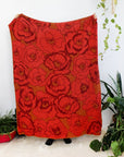 Red Poppy Field Throw