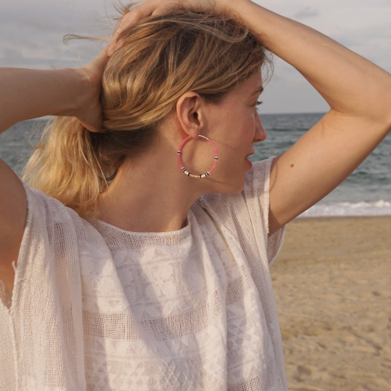 Big Colorloop Earrings in Springwater