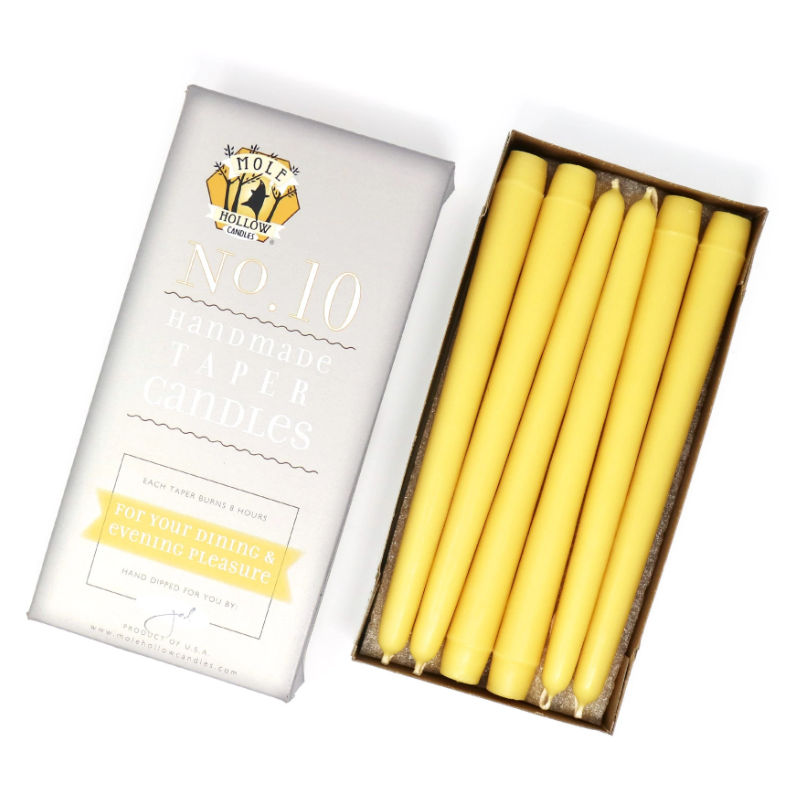 Beeswax Taper Candles