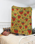 Strawberry Field in Summer Throw