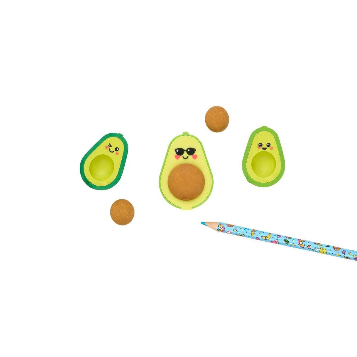 Avocado Love Eraser + Sharpener Set