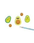 Avocado Love Eraser + Sharpener Set