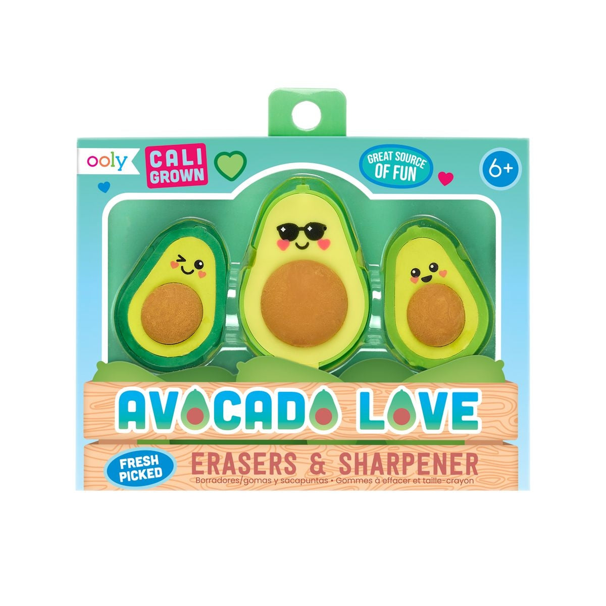 Avocado Love Eraser + Sharpener Set