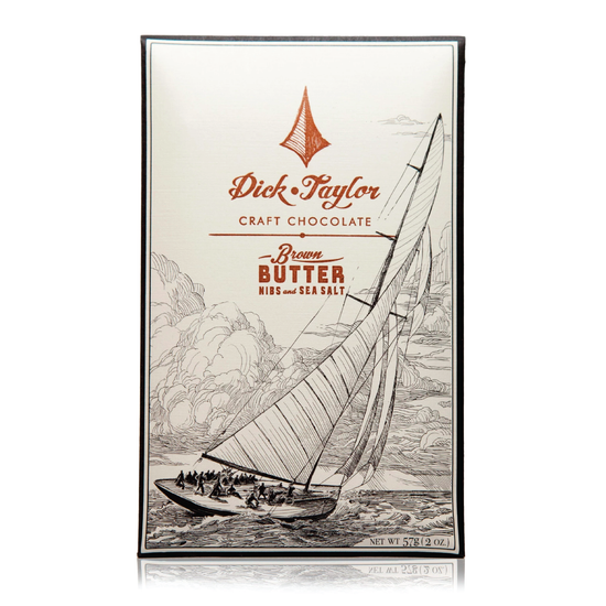 Brown Butter & Nibs Dark Chocolate Bar