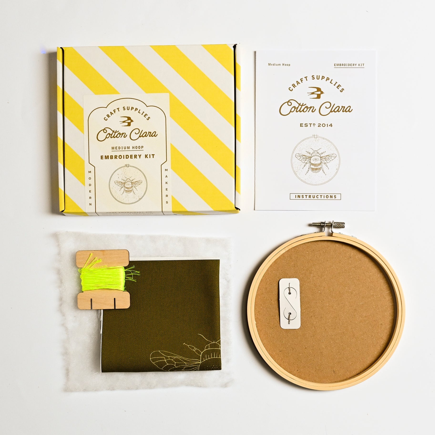 Bee Hoop Embroidery Kit