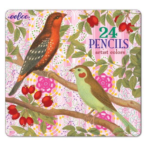 Birds + Berries Colored Pencil Set