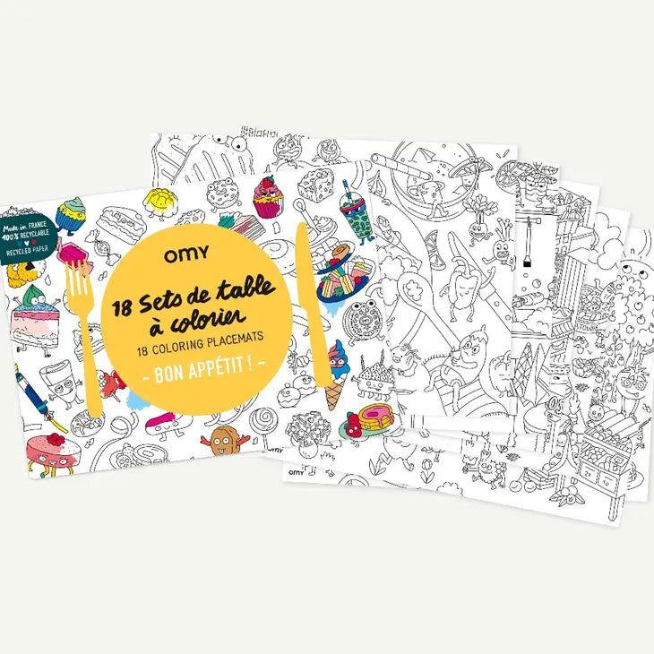 Bon Appetit Paper Placemats