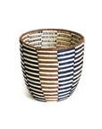 Brown + Black Stripe Planter