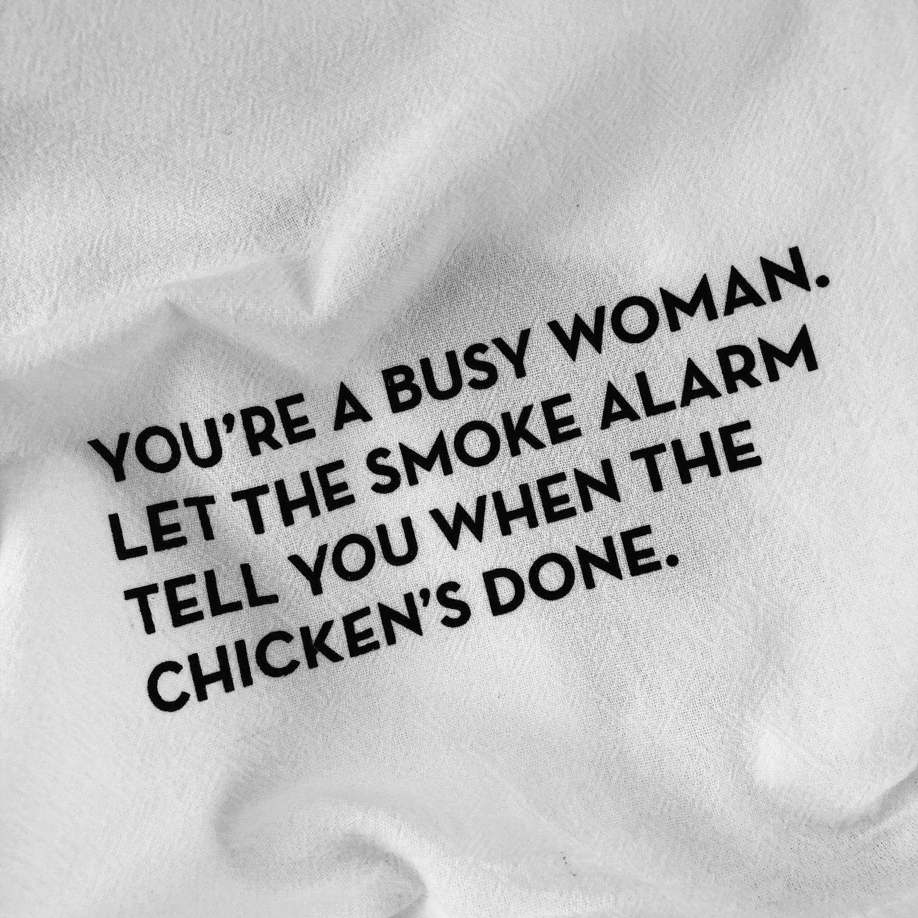 Textual Tea Towel