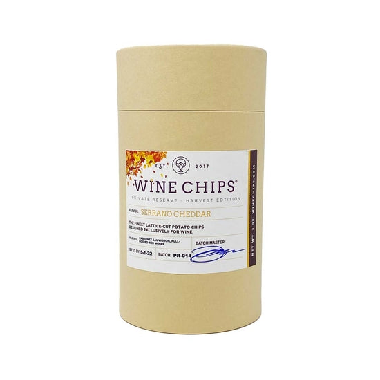 Serrano Cheddar Wine Chips