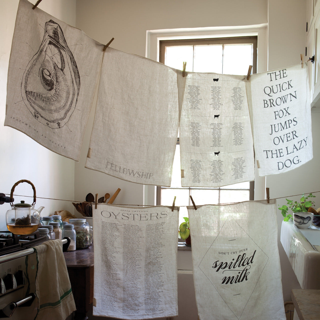 Cheese List Linen Towel
